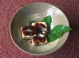 高野豆腐の田楽